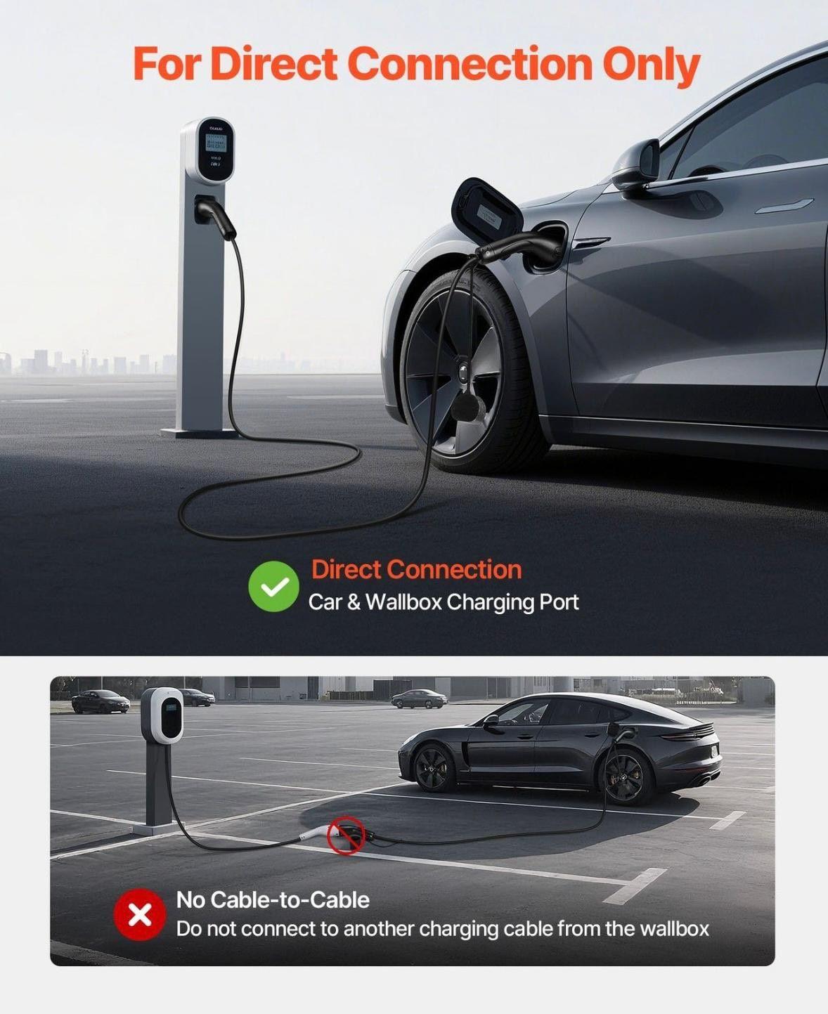 Typ 2 EV Ladekabel Verlängerung 3-Phasig 16A 7m 11kW