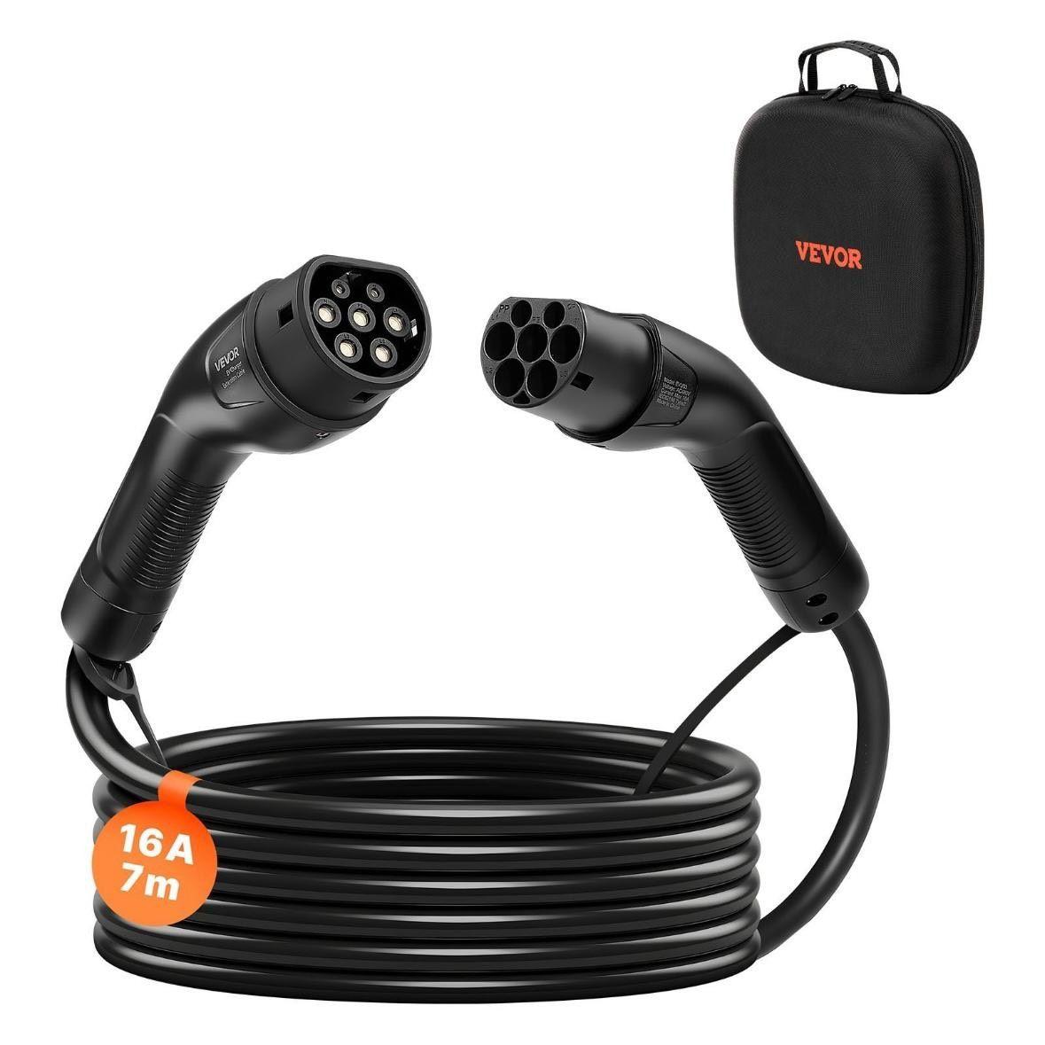 Typ 2 EV Ladekabel Verlängerung 3-Phasig 16A 7m 11kW