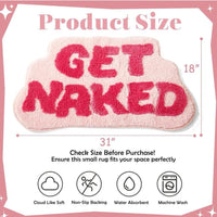 Badematte Get Naked Rosa rutschfest 79cm