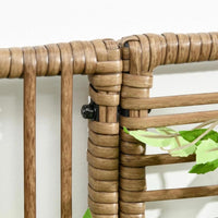 Polyrattan Hochbeet Rankgitter Blumenkasten