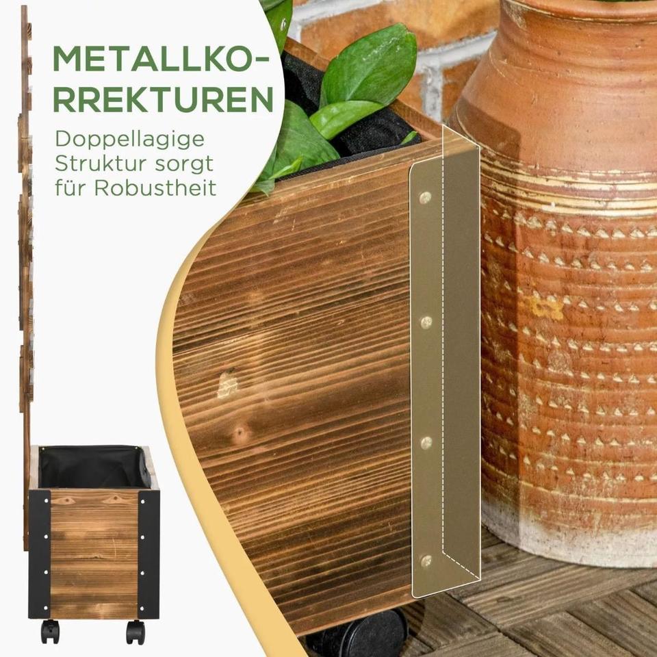 Hochbeet Rankgitter Blumenkasten Tannenholz Beet