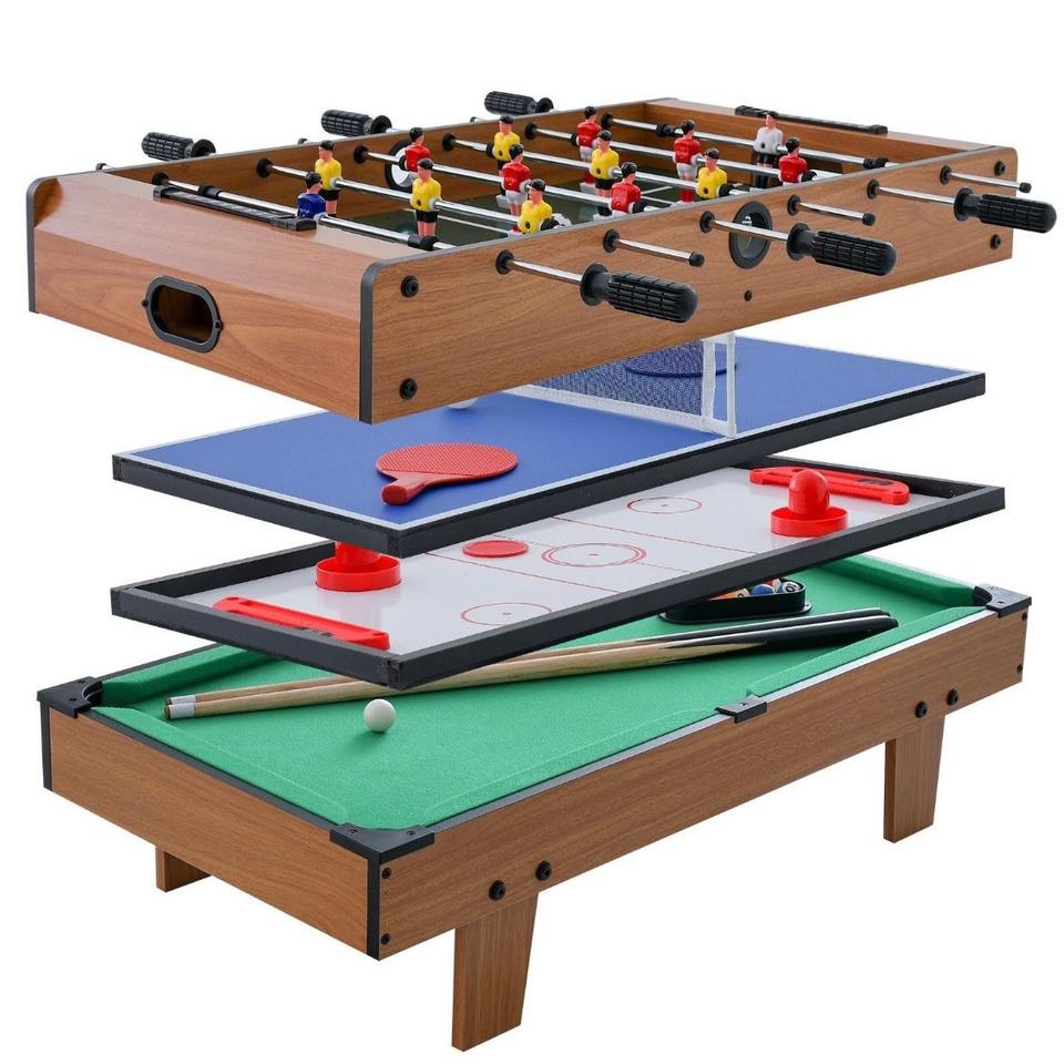 4in1 Tischkicker Kicker Tischfußball Kickertisch Spieltisch Air