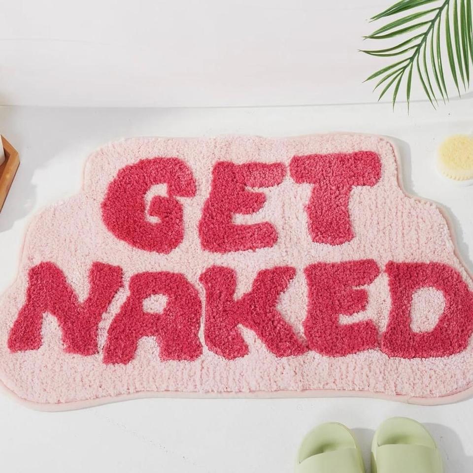 Badematte Get Naked Rosa rutschfest 79cm