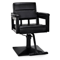 Friseurstuhl Barberstuhl höhenverstellbar 360° Schwarz