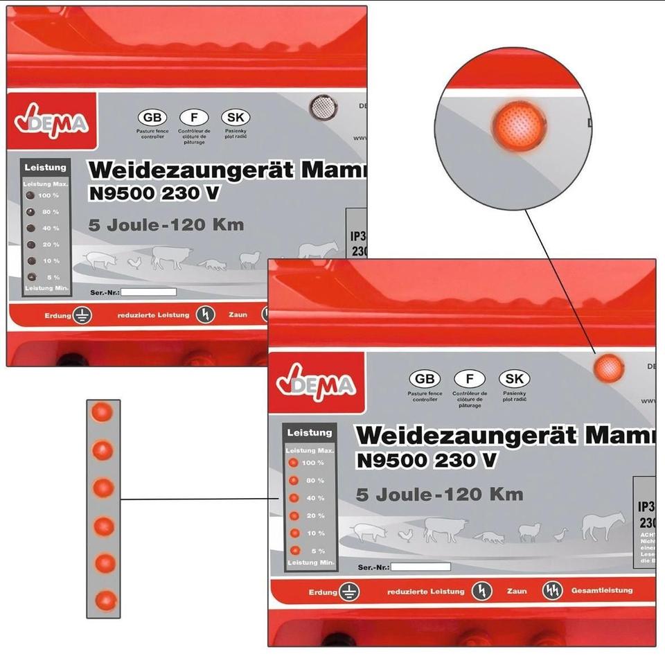 Weidezaungerät Elektrozaungerät Weidegerät 5 Joule 120km