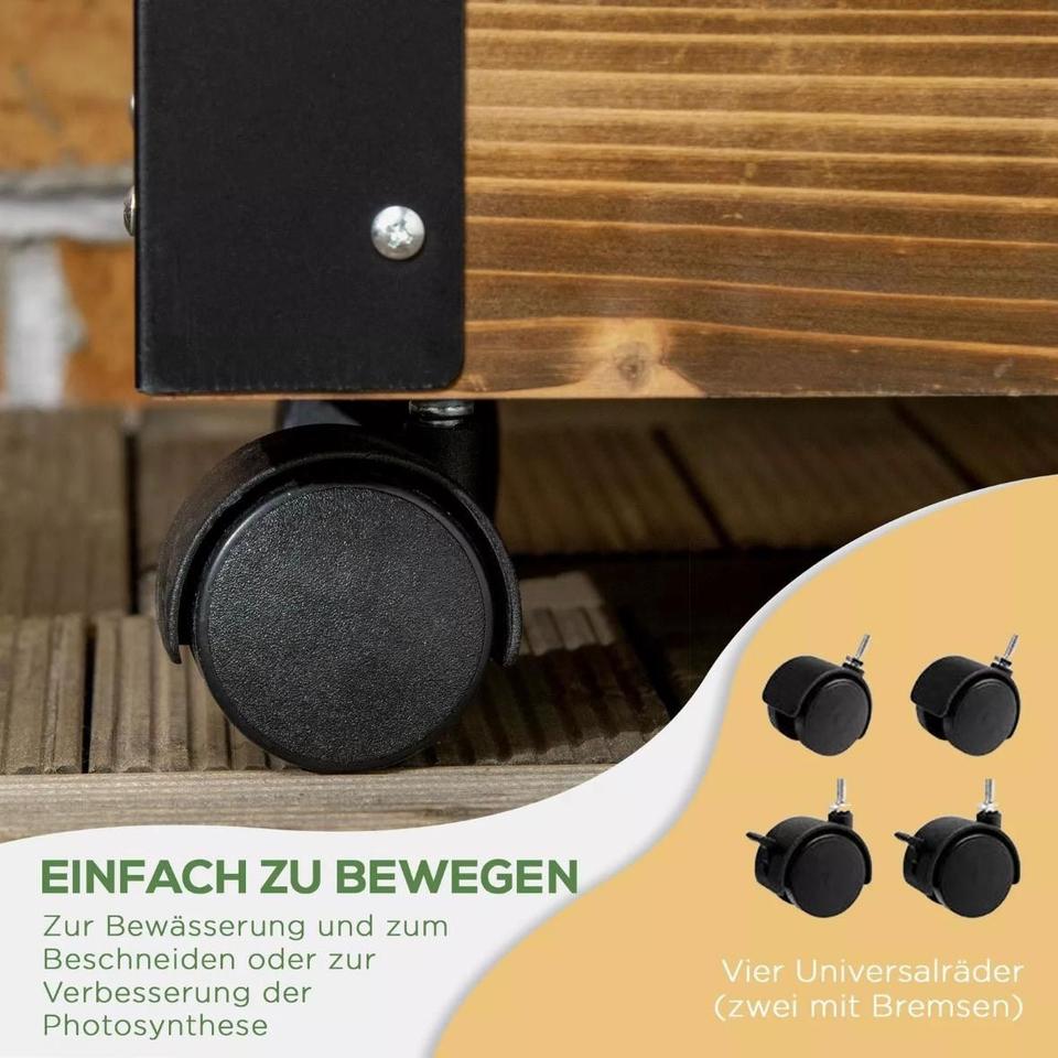 Hochbeet Rankgitter Blumenkasten Tannenholz Beet