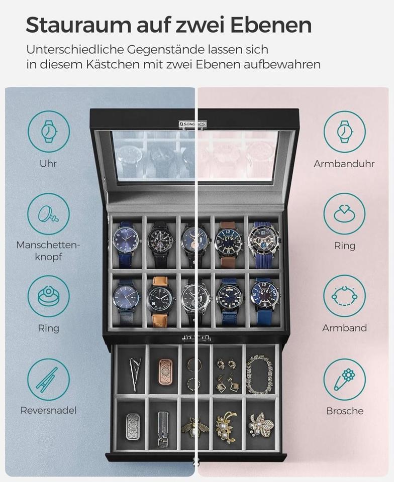 20 Uhren Uhrenbox Uhrenkasten Uhrenkoffer