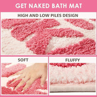 Badematte Get Naked Rosa rutschfest 79cm