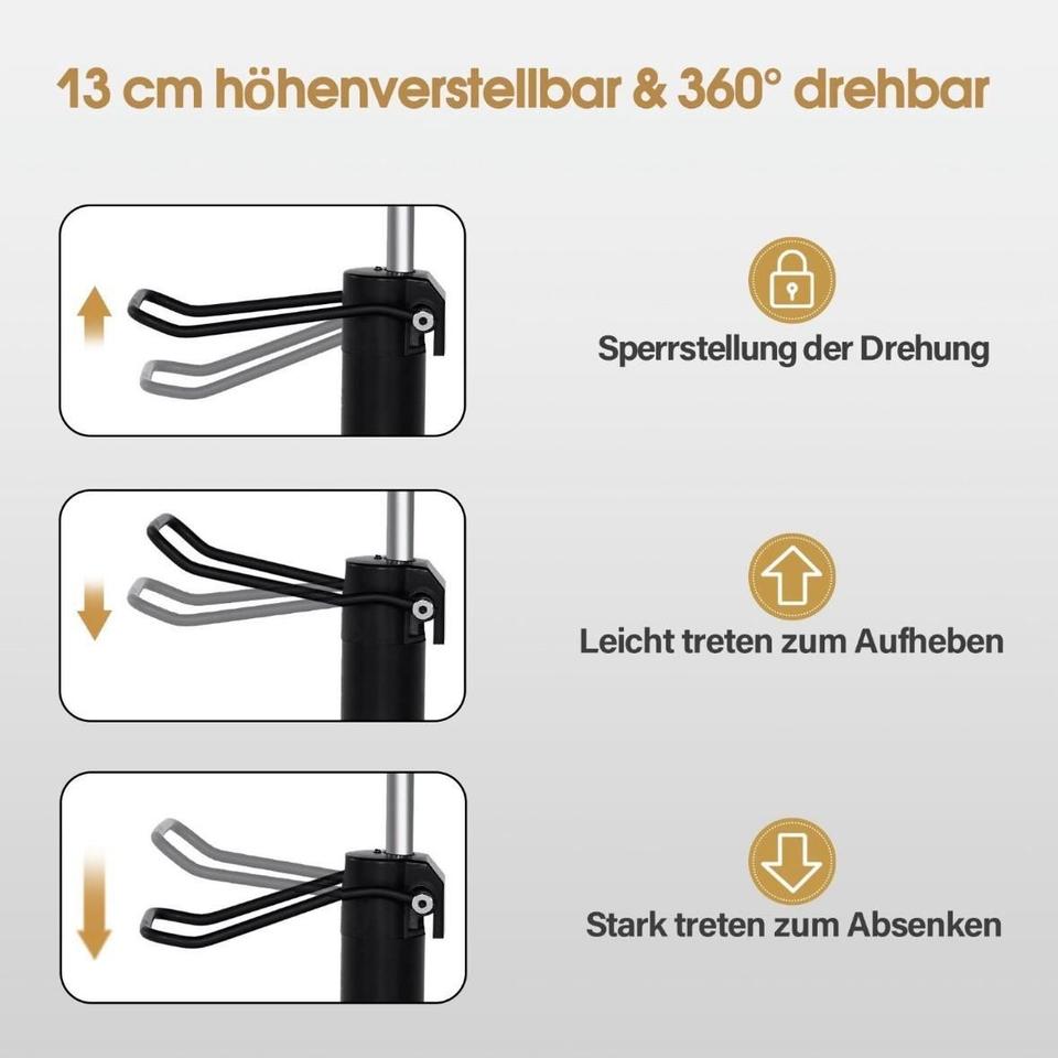 Friseurstuhl Barberstuhl höhenverstellbar 360° Schwarz