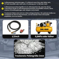 Trockeneisstrahlgerät Reinigungsgerät Trockeneis Strahlanlage