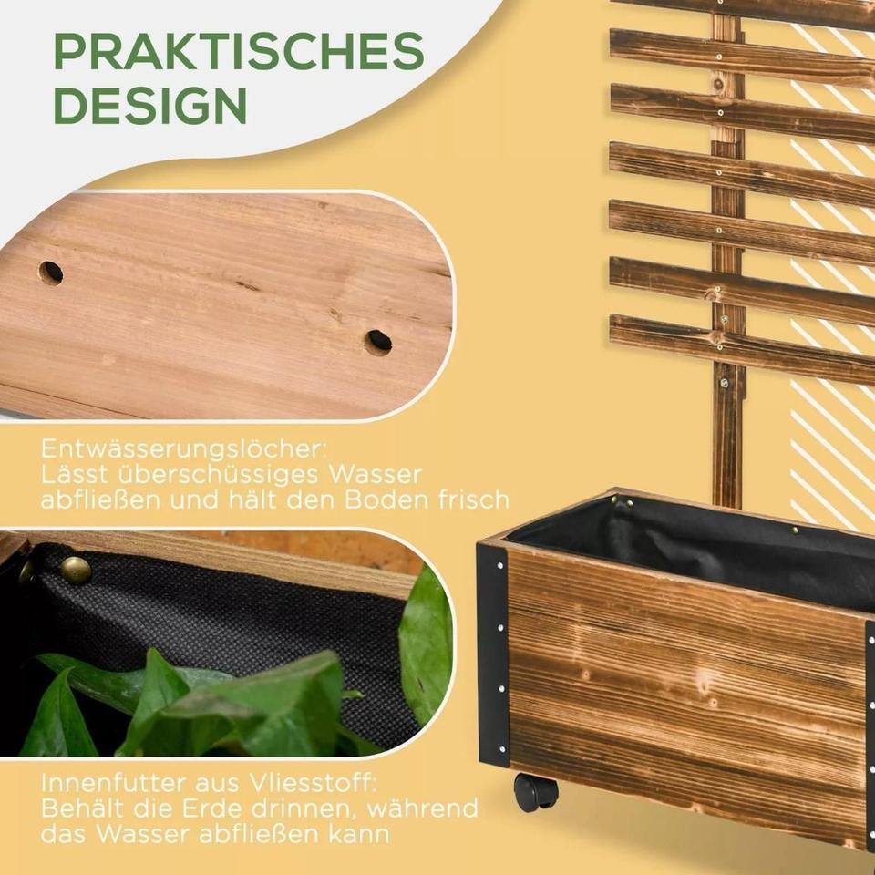 Hochbeet Rankgitter Blumenkasten Tannenholz Beet