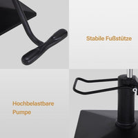 Friseurstuhl Barberstuhl höhenverstellbar 360° Schwarz