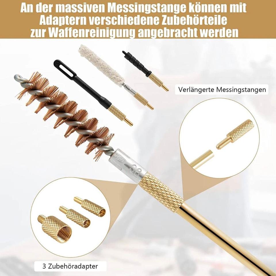 107tlg Waffenpflege Waffenreinigungsset Pistole Reinigungsset