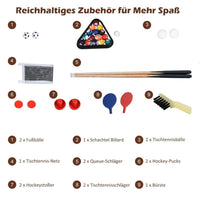 4in1 Tischkicker Kicker Tischfußball Kickertisch Spieltisch Air