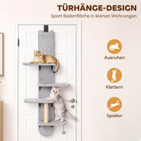 Katzenkletterwand Wandkratzbaum Sisal Kratzstamm Katzentreppe