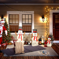 Schneemann Familie 3-teilig LED Beleuchtung Außendekoration Weihnachten