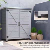 Gartenschrank Arbeitstisch Gartenmöbel Außenschrank Arbeitsfläche Werkzeugschrank