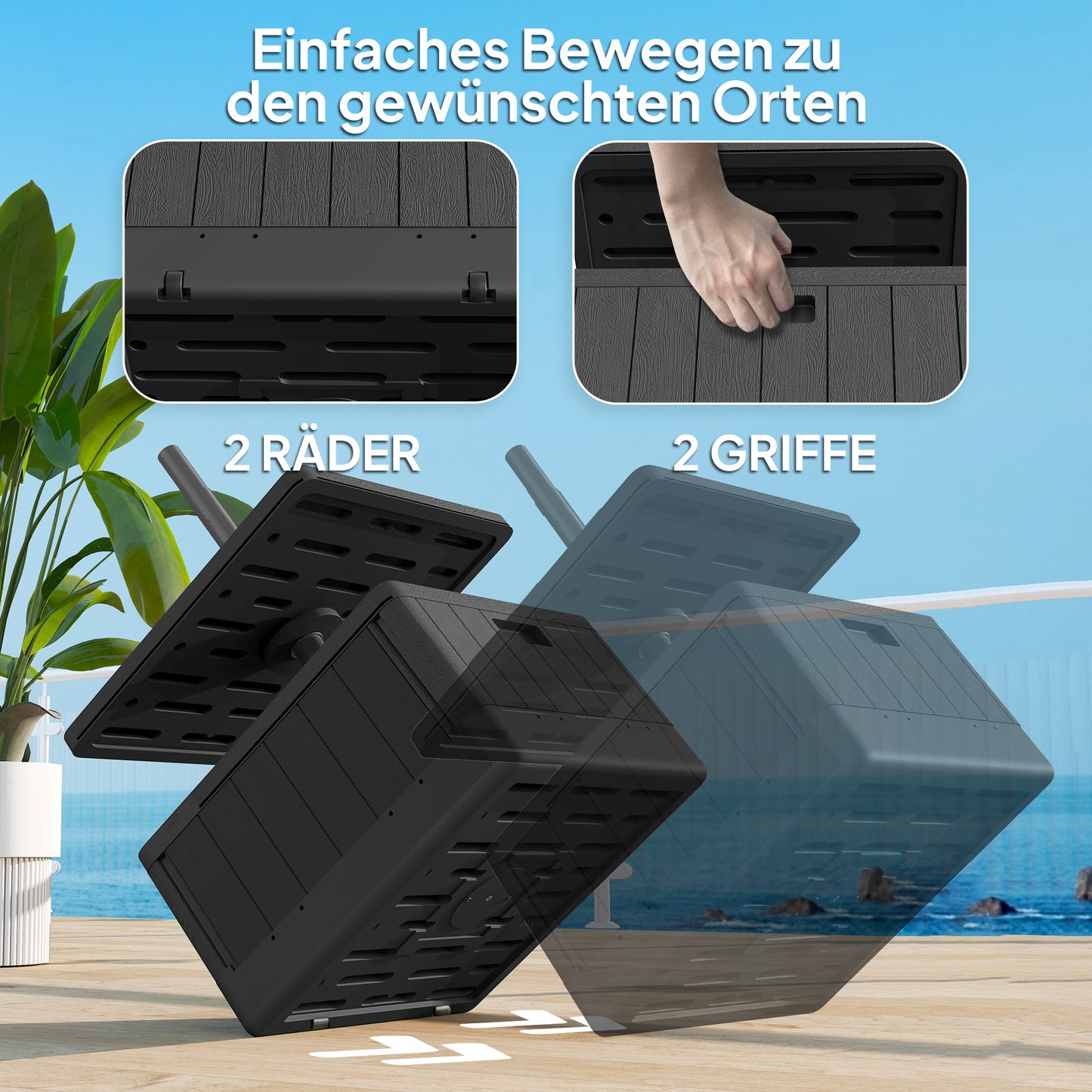 Terrassenschirmstaender Gartenschirmstaender Tischplatte Schirmbasis Kunststoff