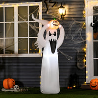 Halloween Aufblasbares Gespenst 180cm LED Beleuchtung Gartendekoration