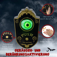 Halloween Deko Türglocke Horror-Auge Geräuschsensor Touchsensor Beweglich