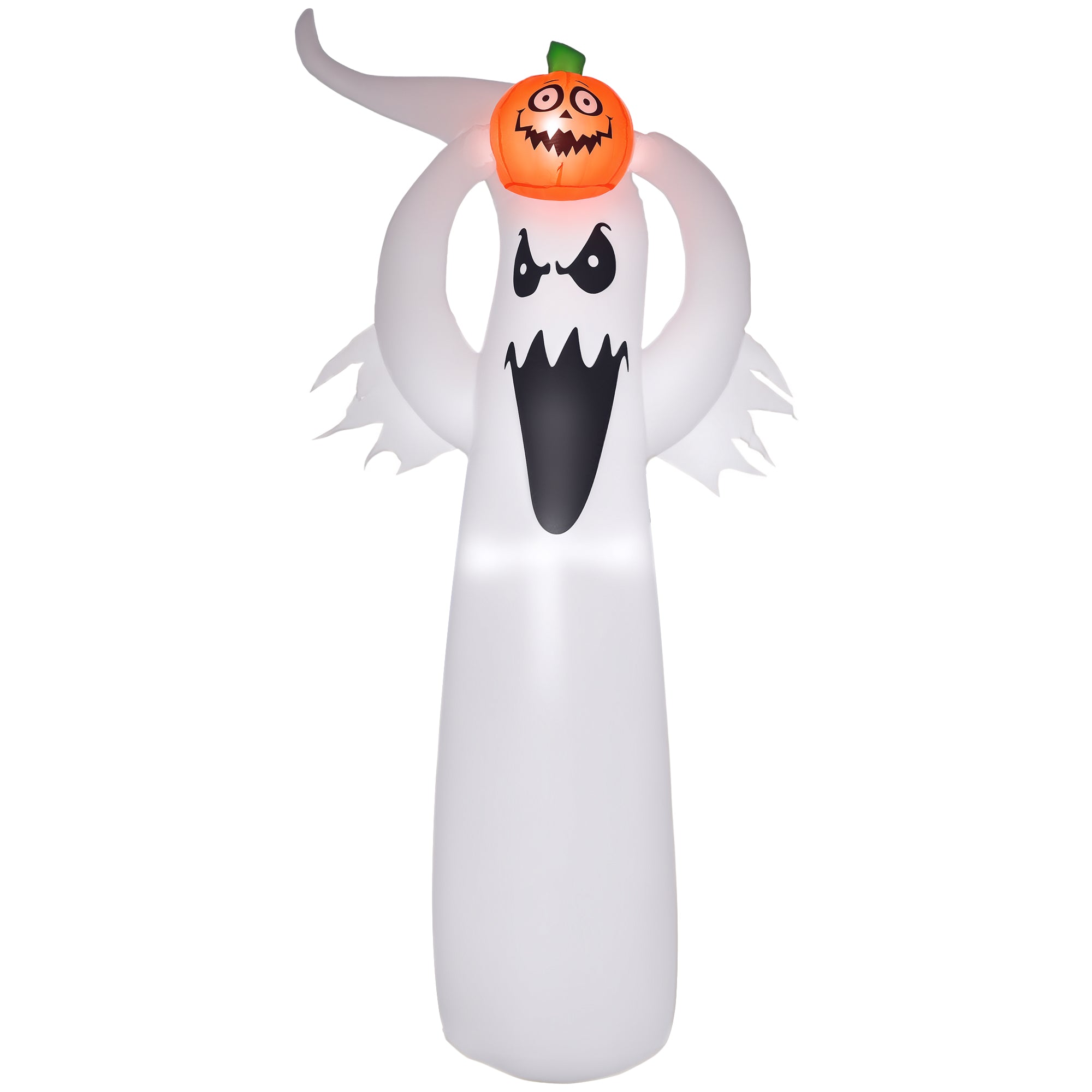 Halloween Aufblasbares Gespenst 180cm LED Beleuchtung Gartendekoration