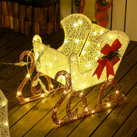 LED Weihnachtsdekoration Rentier Schlitten Außenbeleuchtung