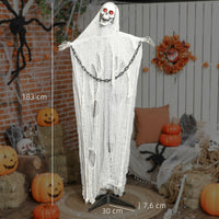 Halloween Deko Sensenmann 183cm Animiert Sprechend Leuchtende Augen Sound