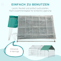 Freigehege Kleintiergehege Laufgitter Meerschweinchen 220x103x103cm