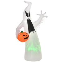 Halloween Selbstaufblasendes Gespenst 180cm LED Beleuchtet Deko Garten