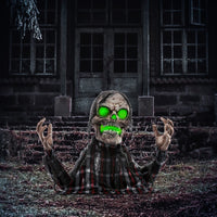 Halloween Dekoration Groundbreaker Skelett Biegsame Arme Leuchtende Augen