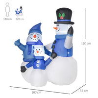 Schneemann Weihnachtsdekoration LED Selbstaufblasend 180cm Gebläse