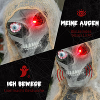 Halloween Dekoration Mumie 55x18x35cm Biegsame Arme