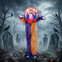 Halloween Animatronic Clown Deko Horror Grusel Dekoration 167cm