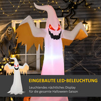 Halloween Aufblasbares Gespenst 240cm LED Beleuchtung Gartendeko