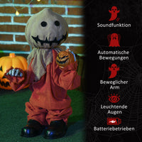 Halloween Vogelscheuche Dekoration Beweglich Geräusche Batteriebetrieben