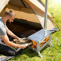 Holzofen Zeltofen Campingofen Outdoor Heizung Trekking Camping Herd