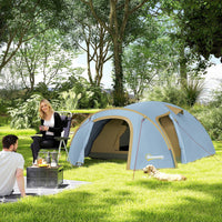Campingzelt 4 Personen Wasserdicht Tunnelzelt Camping Outdoor Zelt
