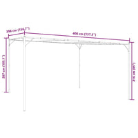 Pavillon Gartenpavillon 4x4m Partyzelt Gartenzelt Gartendeko