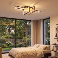 LED Deckenleuchte Dimmbar Holzleuchte Deckenlampe Beleuchtung Lampe