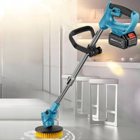 Akku Reinigungsbürste 21V Teleskop Mop Elektrisch Reinigung