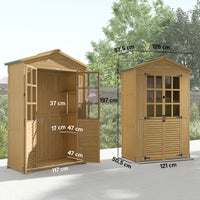 Gartenschrank Geräteschuppen Gartenschuppen Gartenhaus 128x60x197cm