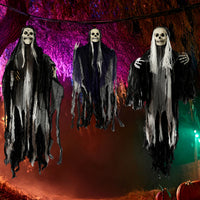 Halloween Skelett Geist 3er Set Geister Deko Gruselig Dekoration