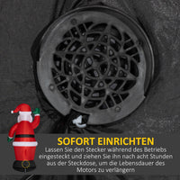 Aufblasbarer Weihnachtsmann 184cm LED Beleuchtung Gartendekoration