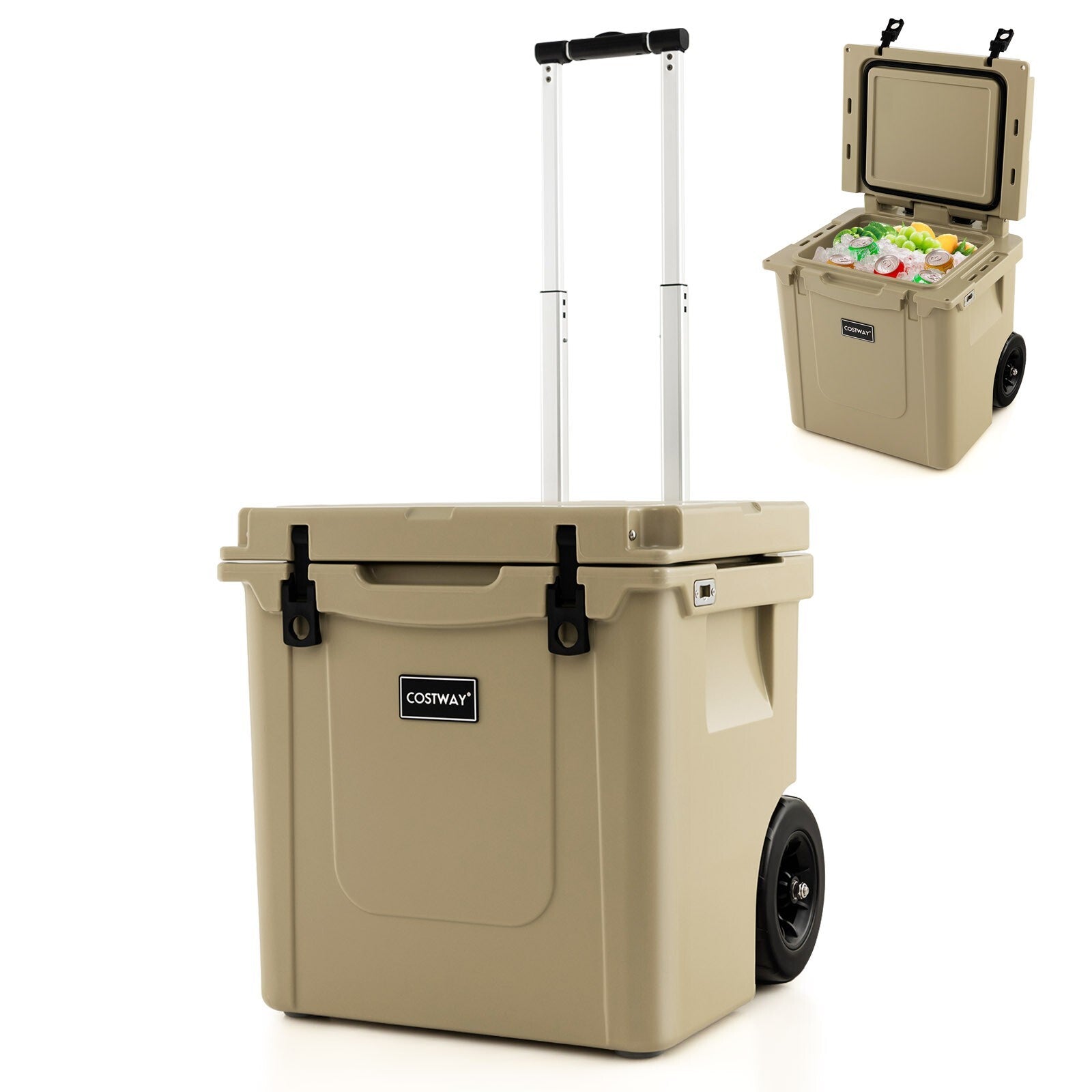 43L Kühlbox Bewegbar Kühltruhe Camping Outdoor Thermobox Isolierbox
