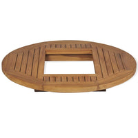 Teak Bierkastentisch 70cm Tischaufsatz Stehtisch Bistrotisch Bierkisten