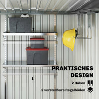 Gerätehaus Geräteschuppen Gartenhaus 281m² Stahl Pultdach Schiebetür