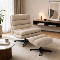 Relaxsessel Hocker Drehbar 360° Höhenverstellbar Loungesessel