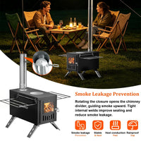 Zeltofen Zeltheizung Holzofen Camping Herdplatte Terrassenofen