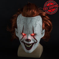 Halloween Pennywise Horror Clown Maske LED Vollmaske Cosplay