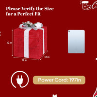 LED Pop up Geschenkbox Weihnachtsmann 30cm Weihnachtsdeko